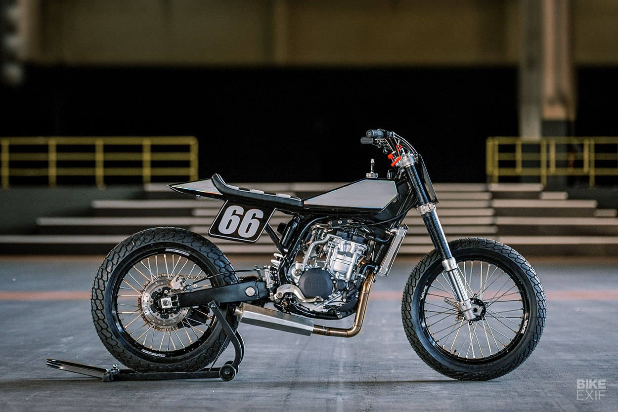 Mengubah Trail Yamaha Jadi Flat Tracker Minimalis